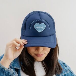 Navy Blue Tailgates & Touchdowns Game Day Trucker Hat, NWT